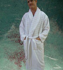 EcoKnit mosaic robe